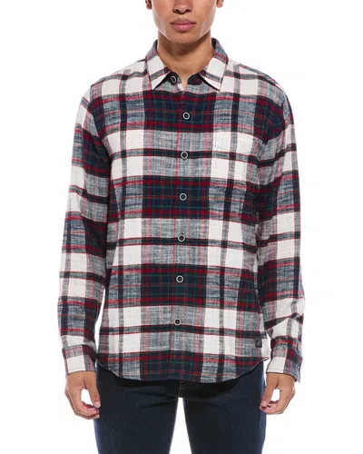 Weatherproof Vintage Slub Flannel Plaid Shirt In Multi