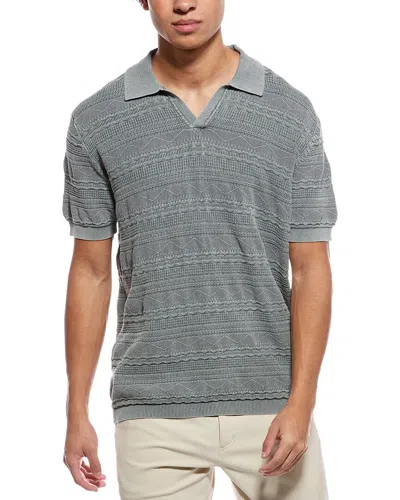 Weatherproof Vintage Southwest Polo Shirt In Gray