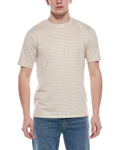 Weatherproof Vintage Stretch Dobby Striped Crewneck T-shirt In Neutral