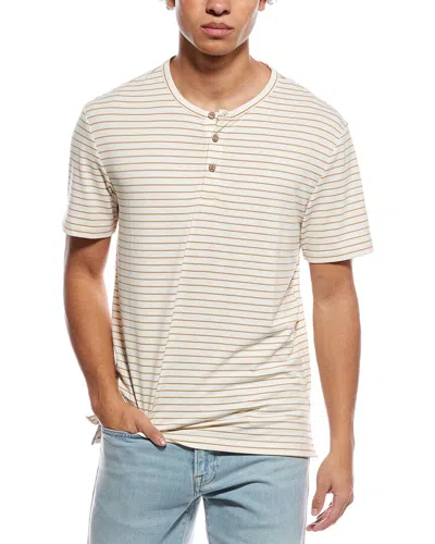Weatherproof Vintage Striped Henley Shirt In Neutral