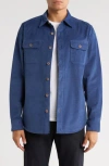 Weatherproof Vintage Twill Shirt Jacket In Blue