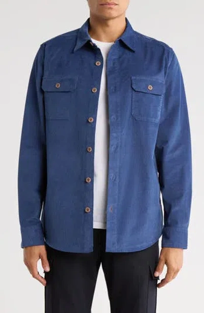 Weatherproof Vintage Twill Shirt Jacket In Blue