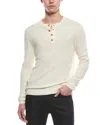 Weatherproof Vintage Vertical Stitch Henley Shirt In White