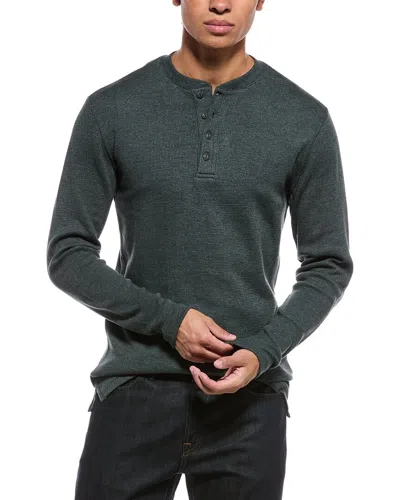 Weatherproof Vintage Waffle Henley In Green