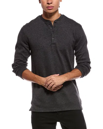 Weatherproof Vintage Waffle Henley In Black