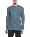 Weatherproof Vintage Waffle Henley Shirt In Blue