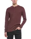 Weatherproof Vintage Waffle Henley Shirt In Brown