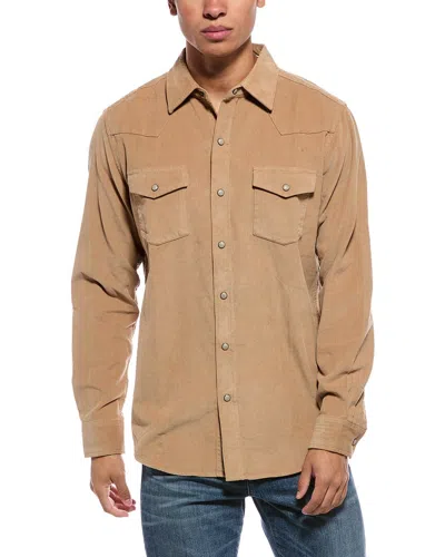 Weatherproof Vintage Western Corduroy Shirt In Brown