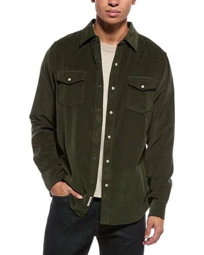 Weatherproof Vintage Western Corduroy Shirt In Green