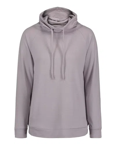 Weatherproof Women's Heatlast Fleece Faux Cashmere Funnel Neck Sweatshirt In Grey
