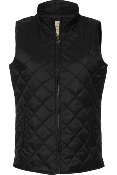 Weatherproof Women´s Vintage Diamond Quilted Vest In Black