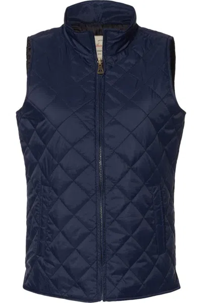 Weatherproof Women´s Vintage Diamond Quilted Vest In Blue