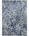 Weave & Wander Adelmo Modern Abstract Polypropylene & Polyester Accent Rug In Blue