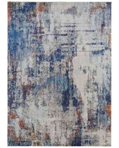 Weave & Wander Adelmo Modern Abstract Polypropylene & Polyester Accent Rug In White