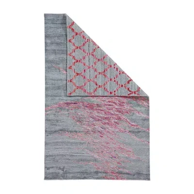 Weave & Wander Agadir Watercolor Indoor Rectangular Area Rug In Red