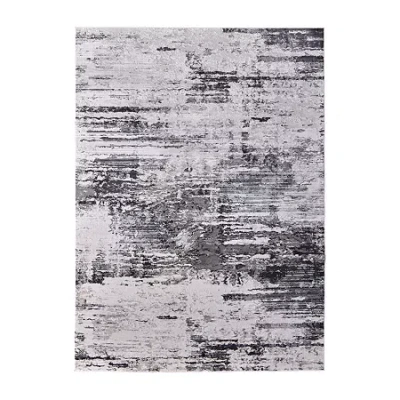 Weave & Wander Alexander Modern Abstract Indoor Rectangular Area Rug In Gray