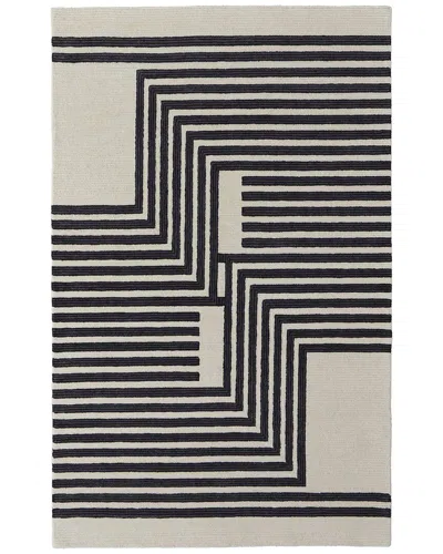Weave & Wander Ardon Transitional Abstract Area Rug In Black
