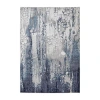 Weave & Wander Armada Modern Abstract Indoor Rectangular Area Rug In Blue
