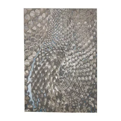 Weave & Wander Aurelian Abstract Hand Knotted Indoor Rectangle Area Rug In Gray