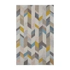 Weave & Wander Binada Geometric Hand Tufted Indoor Rectangle Accent Rug In Multi