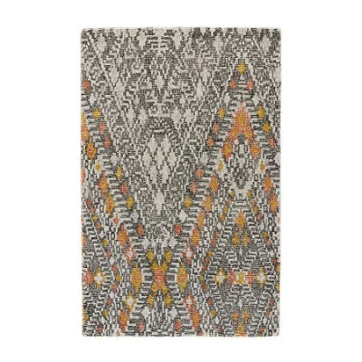 Weave & Wander Binada Geometric Hand Tufted Indoor Rectangle Area Rug In Multi