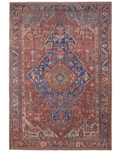 Weave & Wander Birchlawn Transitional Medallion Accent Rug In Brown