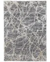 Weave & Wander Caide Transitional Abstract Accent Rug In Gray