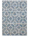 Weave & Wander Caide Transitional Diamond Accent Rug In Blue
