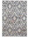 Weave & Wander Caide Transitional Diamond Accent Rug In Gray