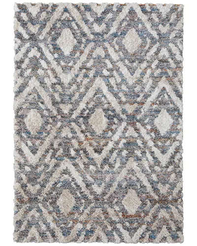 Weave & Wander Caide Transitional Diamond Accent Rug In Gray