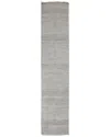 Weave & Wander Caldecott Transitional Stripes Runner Rug In Silver