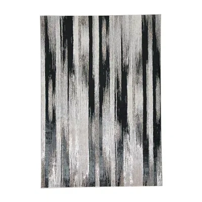 Weave & Wander Cara Abstract Indoor Rectangular Accent Rug In Black