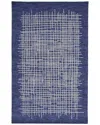 Weave & Wander Carrick Transitional Abstract Accent Rug In Blue