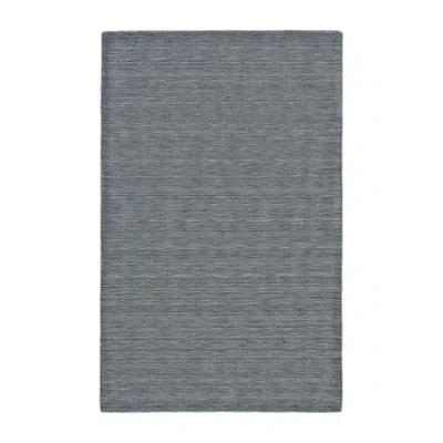 Weave & Wander Celano Solid Flatweave Indoor Rectangle Accent Rugs In Blue