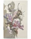 Weave & Wander Cerelia Transitional Floral & Botanical Viscose & Wool Accent  Rug In Purple