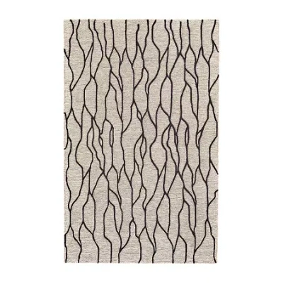 Weave & Wander Fadden Abstract Hand Tufted Indoor Rectangle Area Rugs In Brown