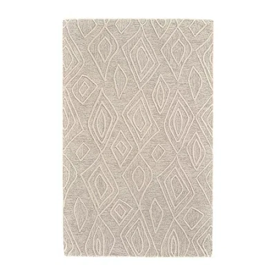 Weave & Wander Fadden Geometric Hand Tufted Indoor Rectangle Accent Rugs In White
