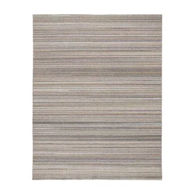 Weave & Wander Foxwood Solid Flatweave Indoor Rectangle Area Rugs In Brown