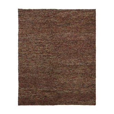 Weave & Wander Genet Solid Flatweave Indoor Rectangle Area Rugs In Brown