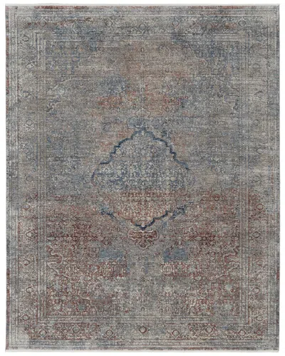Weave & Wander Gilford Transitional Medallion Accent Rug In Purple