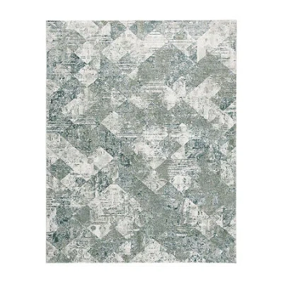 Weave & Wander Halton Diamond Machine Made Indoor Rectangle Accent Rugs In Green
