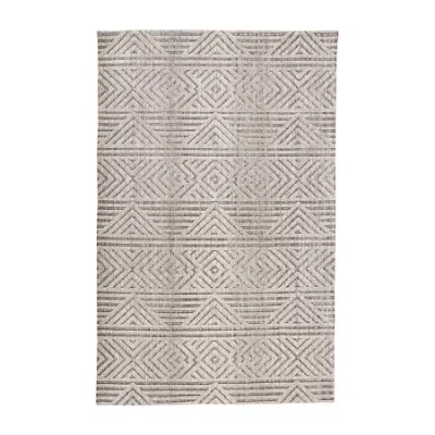 Weave & Wander Kathleen Geometric Indoor Rectangular Accent Rug In Brown
