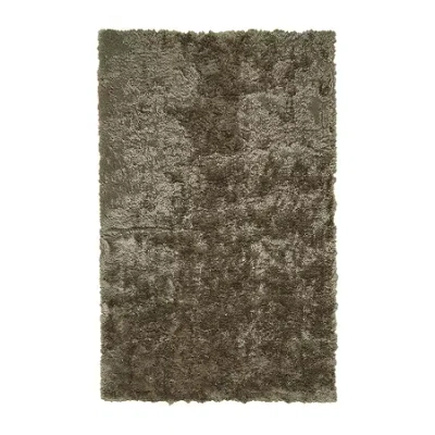 Weave & Wander Kelim Solid Shag Indoor Rectangle Area Rugs In Green