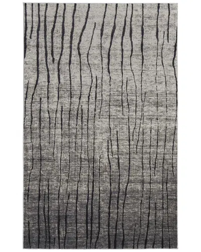 Weave & Wander Kiba Modern Abstract 60% Polypropylene 40% Polyester Accent Rug In Grey