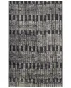 Weave & Wander Kiba Modern Geometric 60% Polypropylene 40% Polyester Accent Rug In Grey