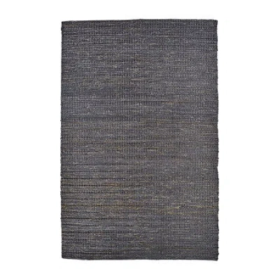Weave & Wander Knox Solid Flatweave Indoor Rectangle Area Rugs In Blue