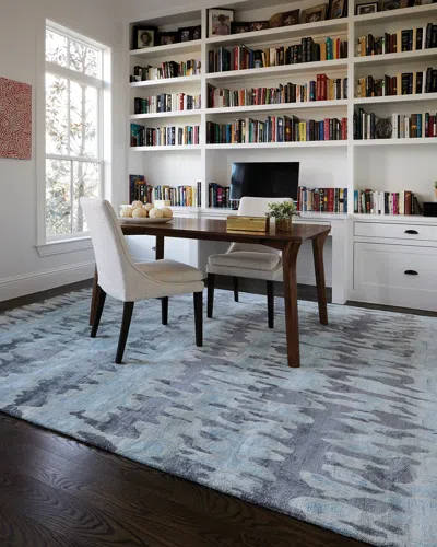 Weave & Wander Orwell Contemporary Abstract Rug, 8' X 10' In White