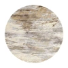 Weave & Wander Parker Abstract Machine Made Indoor Round Area Rug In White