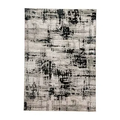 Weave & Wander Payton Abstract Indoor Rectangular Accent Rug In Black
