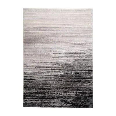 Weave & Wander Rosie Abstract Indoor Rectangular Accent Rug In Black